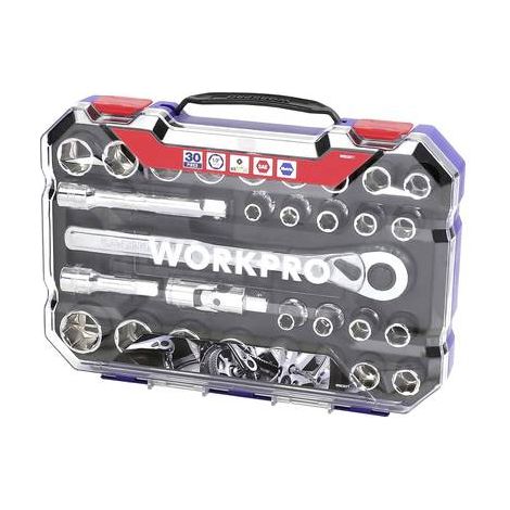 Set di cacciaviti WorkPro wp202525 resistente alla ruggine cricchetto rapido