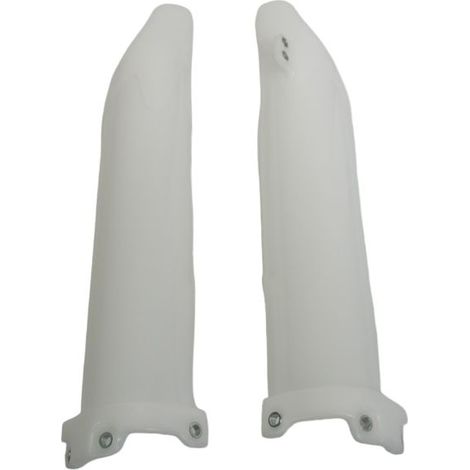 Cubiertas de amortiguador delantero UFO para Kawasaki KXF 450 '24, blanco neutro.