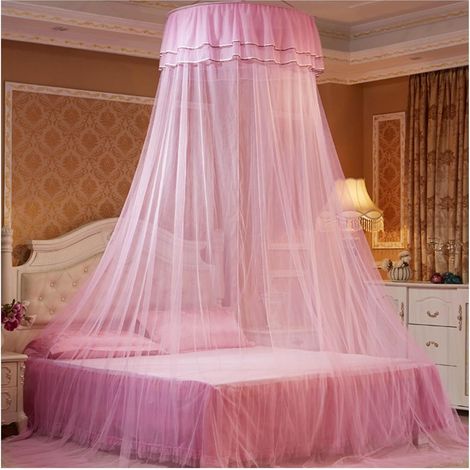 Zanzariera, zanzariera sospesa a forma di cupola, zanzariera per letto matrimoniale, zanzariera da appendere, utilizzabile come protezione dalle zanzare in camera da letto e come elemento decorativo.