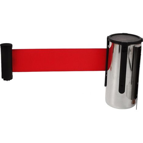 Barrière de Sécurité Rétractable en Métal et Tissu pour Contrôle des Foules, Cordon de Sécurité Polyvalent, Design Moderne et Épuré pour Diverses Occasions (1/5)