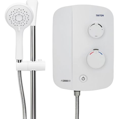 Triton AS2000XT Replacement Thermostatic Power Shower White Aqua Sensation