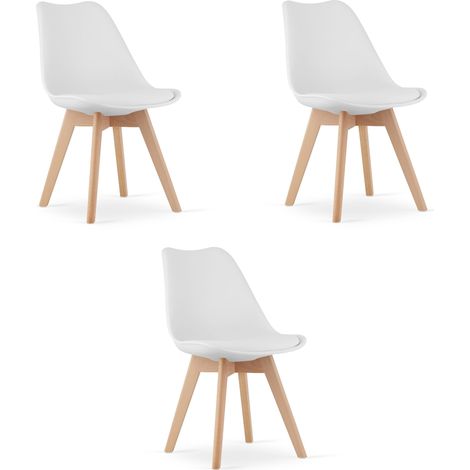 Sedia Mark bianca x 3 (1/5)