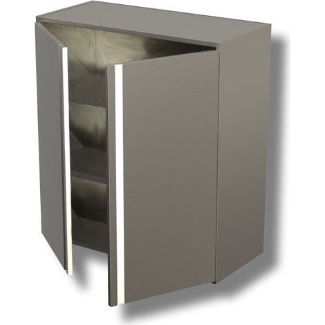 Armoire murale 2 etageres avec 1 porte battante - Ristopro