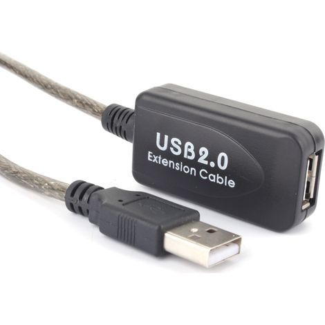 Câble de rallonge USB 2.0 Type A mâle-femelle 15 mètres pour connexion longue distance (1/3)