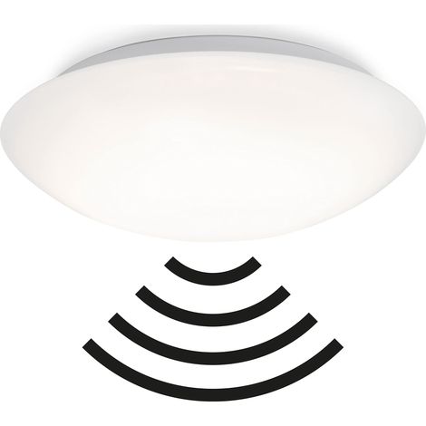 Plafonnier LED avec détecteur de mouvement et capteur de lumière du jour en plastique Blanc 20 W Ø 40,2 cm (1/4)