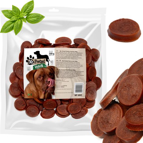 Delicadeza, snack para perros: Hamburguesas de carne de caballo Mr. Pretzel 500g
