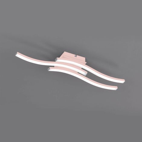 ROUTE PLAFONIERA LED 3BACC.CM.45 15W 4K ORO/ROSA (1/8)