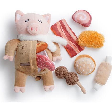 Tapis de Fouille pour Chien Jouet d'Occupation Interactif Peluche Cochon Pilote et Ses 8 Friandises Pouic Pouic Jouet d'Intelligence et de Stimulation Mentale Chien de Petite et Moyenne Taille (1/5)
