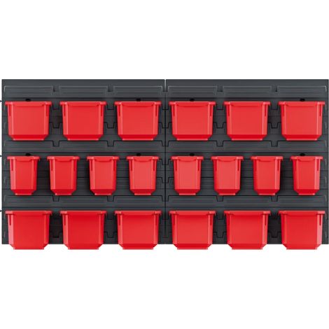 Aufbewahrungstafel Kistenberg rot schwarz 40 cm (1/5)