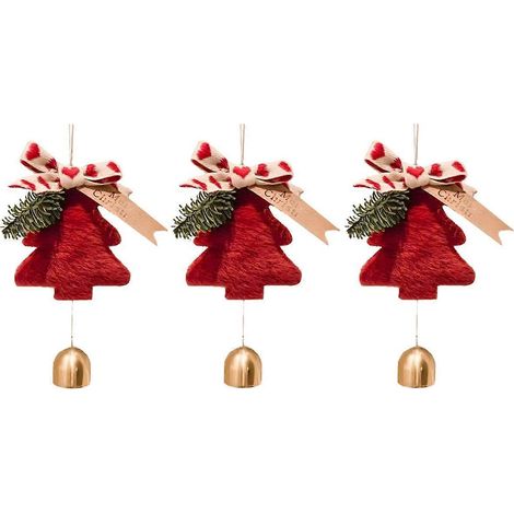 Pendentif sapin de Noël, pendentif clochette Bonne Année ARed (1/5)