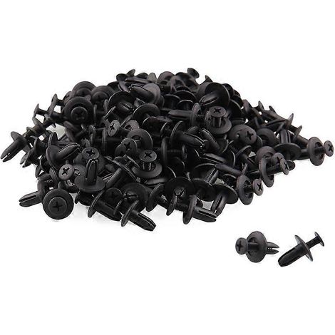 120 rivets en plastique pour voiture, diamètre du trou : 6 mm, fixation par clips de pare-chocs (1/5)