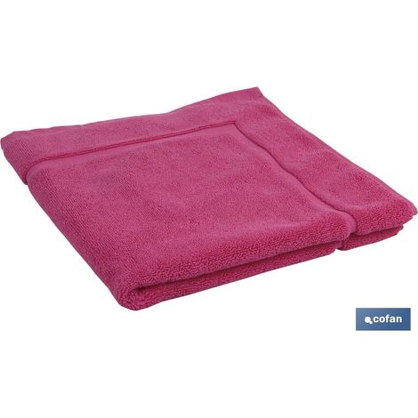 COFAN alfombra baño  fucsia gr.1000 modelo primavera 60x60cm (1/2)