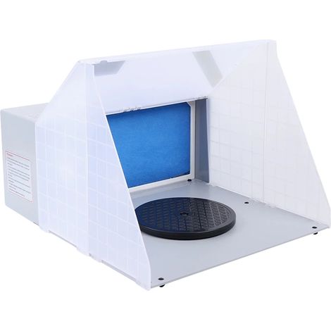 Cabine de peinture, design portable, qualité de l'air améliorée, BLANC (1/2)