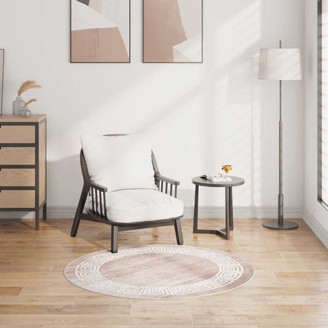 Teppich Waschbar 120 cm Beige