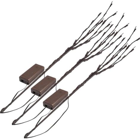 Arbre LED décoration lumineuse extérieure étanche, 76 cm, 60 branches chaudes, idéal pour Noël, Pâques, Halloween (1/5)