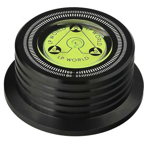 Universel 60Hz LP Vinyle Lecteur de Disque Disc Platine Stabilizer avec Level Aluminium Alloy Weight Pince Noir (1/5)