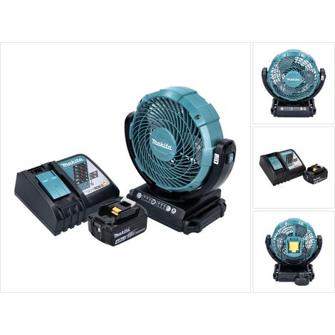 Makita DCF 102 RM1 Akku Ventilator Lüfter 18 V 18 cm + 1x Akku 4,0 Ah + Ladegerät (1/5)