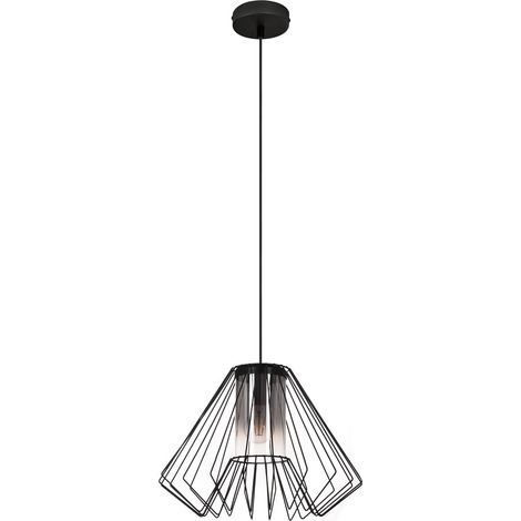 Lampada a sospensione industriale nera EMERENCIA E27 Rabalux (1/3)