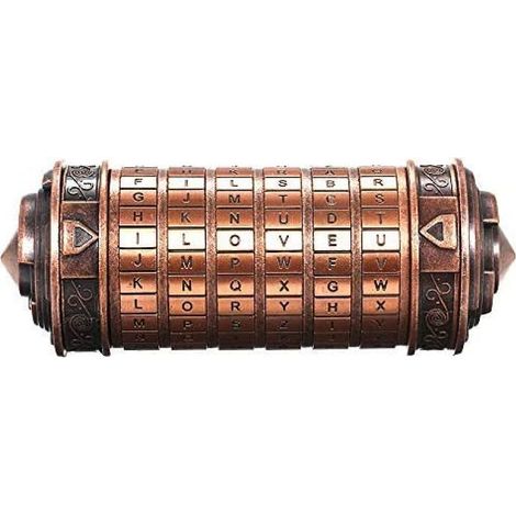 Mini cadenas en métal pour jouets, bijoux, cachette, cadeaux de mariage, Saint-Valentin, Noël – cadeau à mot de passe (1/5)