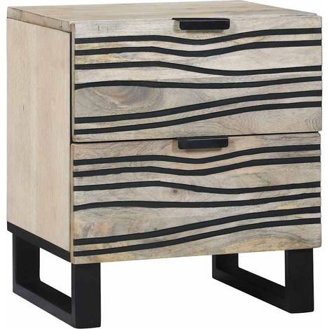 Mesa de noche 40 x 33 x 46 cm Madera de ingeniería