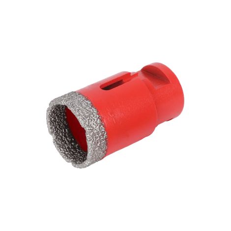 Corona Perforadora   Porcelana Corte Seco Ø 35Mm Diamante  M14 Rubi (1/4)