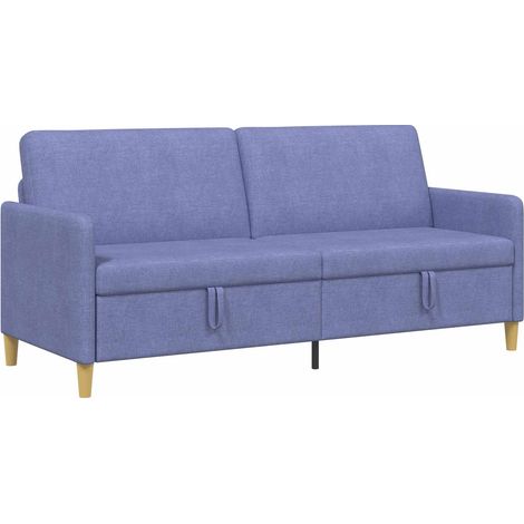 Sofá con almacenamiento Azul jeans 192 x 78 x 87 cm Poliéster vidaXL