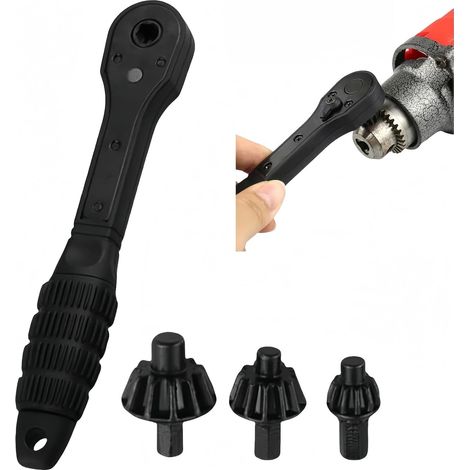 Chiave a cricchetto professionale 2 in 1 comoda con affilatura, cricchetto con affilatura, chiave a cricchetto a D in 3 misure, utensile di ricambio per chiave a cricchetto a doppia testa