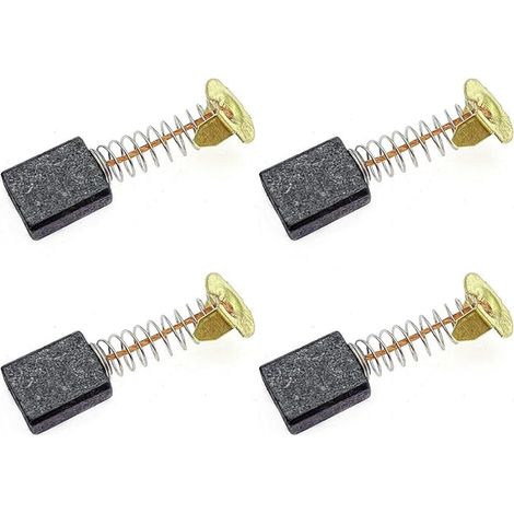 Lot de 4 balais de charbon 153 6,5x13,5x18 mm pour outils électriques, balais de charbon de rechange pour moteur électrique, balais de carbone pour moteur, balai de charbon pour scie à bois, scie (1/5)