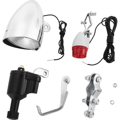 Éclairage de vélo. dynamo à friction pour vélo motorisé. feu avant et arrière 6V 3W. accessoires de vélo (1/5)