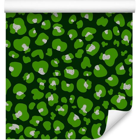 Papel pintado de cuero verde botella 50x1000 cm (1/5)