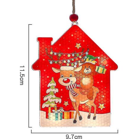 Décoration lumineuse de Noël, guirlande lumineuse LED pour sapin de Noël, suspension pour décoration extérieure et vitrine, nouveauté