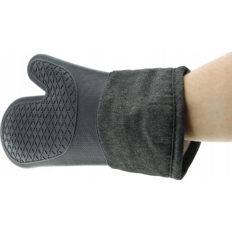 Guante de silicona para horno negro 32 cm (1/5)