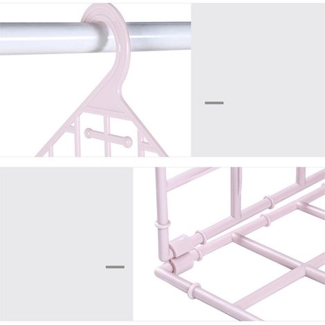 Étagère de rangement à plusieurs niveaux pour penderie, organisateur de vêtements, cintre pour chambre étudiante, étagère de rangement, panier suspendu (1/5)
