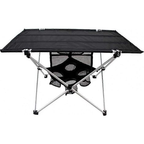 Tabouret portable, table pliante portable pour camping, pique-nique et barbecue, table pliante légère et portable, bureau ultra-léger (1/5)