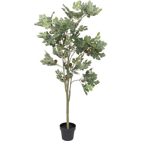 Planta higuera decorativa artificial verde 70x58x180h cm