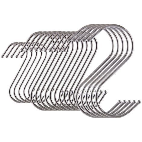 set of 20 S-hooks, including 5 small, 10 medium, and 5 large. - NANOTEH (1/5)