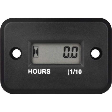 Compteur d'heures inductif numérique,pour l'entretien,conception étanche pour tondeuse à gazon,tronçonneuse,moto,souffleuse à neige (1/4)