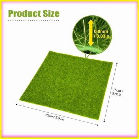 keenso pelouse artificielle Plantes de gazon artificiel pour décoration d'aménagement piscine gazon 30x30cm / 11,81x11,81 1515 cm (1/5)