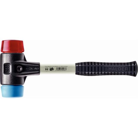 Mazza HALDER SIMPLEX TPE morbido/plastica con corpo in ferro malleabile rinforzato e impugnatura in fibra di vetro - D=40 mm - 3716.040