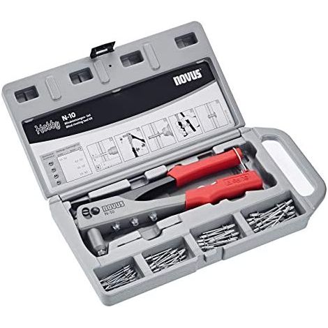 Novus Blindnietzangen-Set N-10 Blindnieten bis 5 mm 60 Nieten Koffer (1/5)