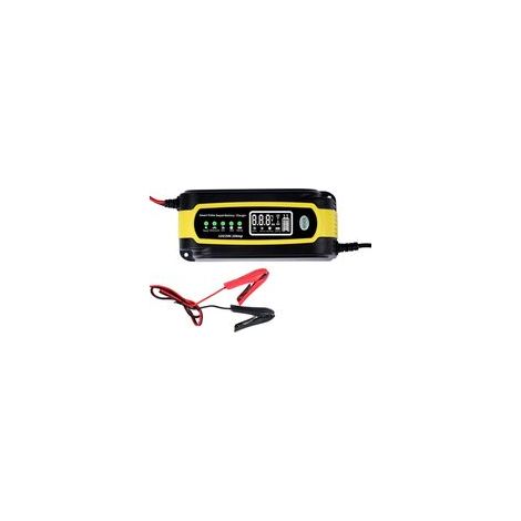 Chargeur Batterie Voiture 12V 10Amp Chargeur Auto/Moto avec Fonction Réparation Impulsions, Adapté pour Bateaux et Véhicules