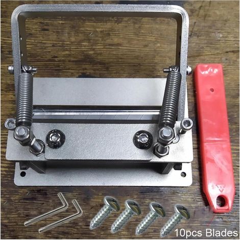 Machine manuelle d'amincissement de ceinture de bandes de bricolage, manuel for séparateur de cuir de vache, outil de rouleau d'éplucheur de coupe (1/5)