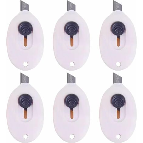 Petit cutter, lot de 6, conception rétractable pour plus sécurité, la (1/5)