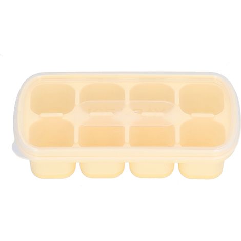 Bac à glaçons à 8 compartiments avec couvercle, moule à glace de qualité alimentaire pour une utilisation en cuisine (1/4)