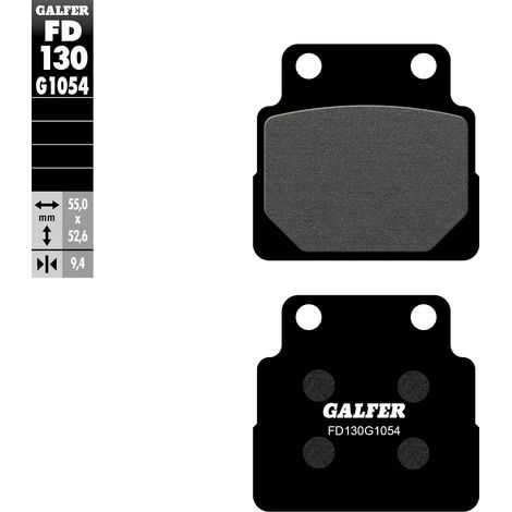 PLAQUETTES DE FREIN GALFER KH122 SEMI-MÉTALLIQUES