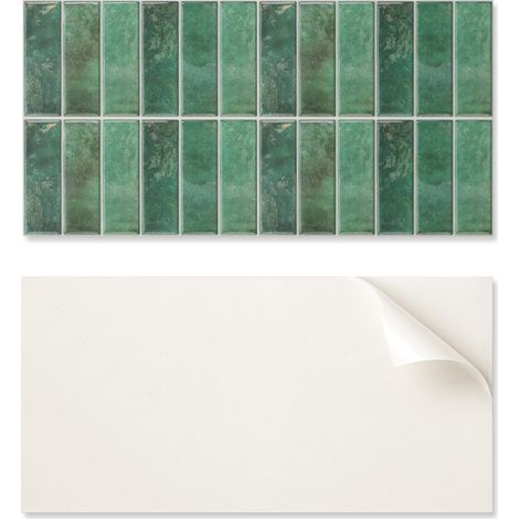 Baldosas de vinilo autoadhesivas - Decoraci贸n de paredes de oficina, baldosas verticales de 6x60x30 cm