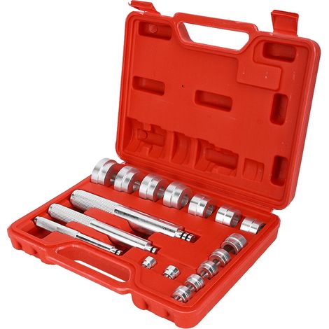Ensemble de 17 outils de démontage pour joints et bagues de roulements de roue en aluminium de petite taille (1/5)