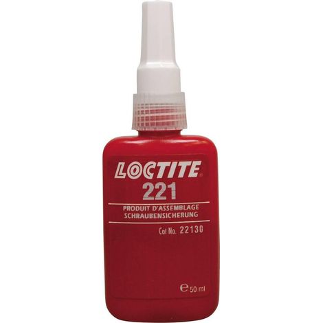 Loctite 221 fijador de roscas transparente 50 ml