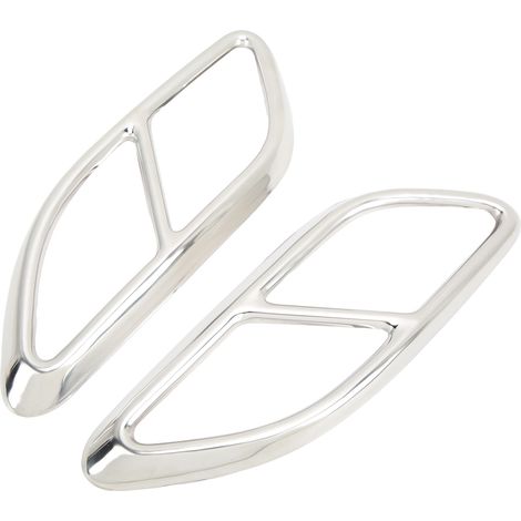 2 Sorties Échappement Double Embout Décoratif Rembplacement Jaguar F-PACE XFL 2021, Finition Noir, Accessoire Auto Extérieur (1/5)