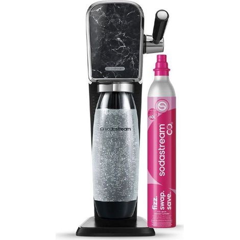 Sodastream ARTMARBRE elegante Sprudelmacher in marmoriertem Schwarz (1/4)